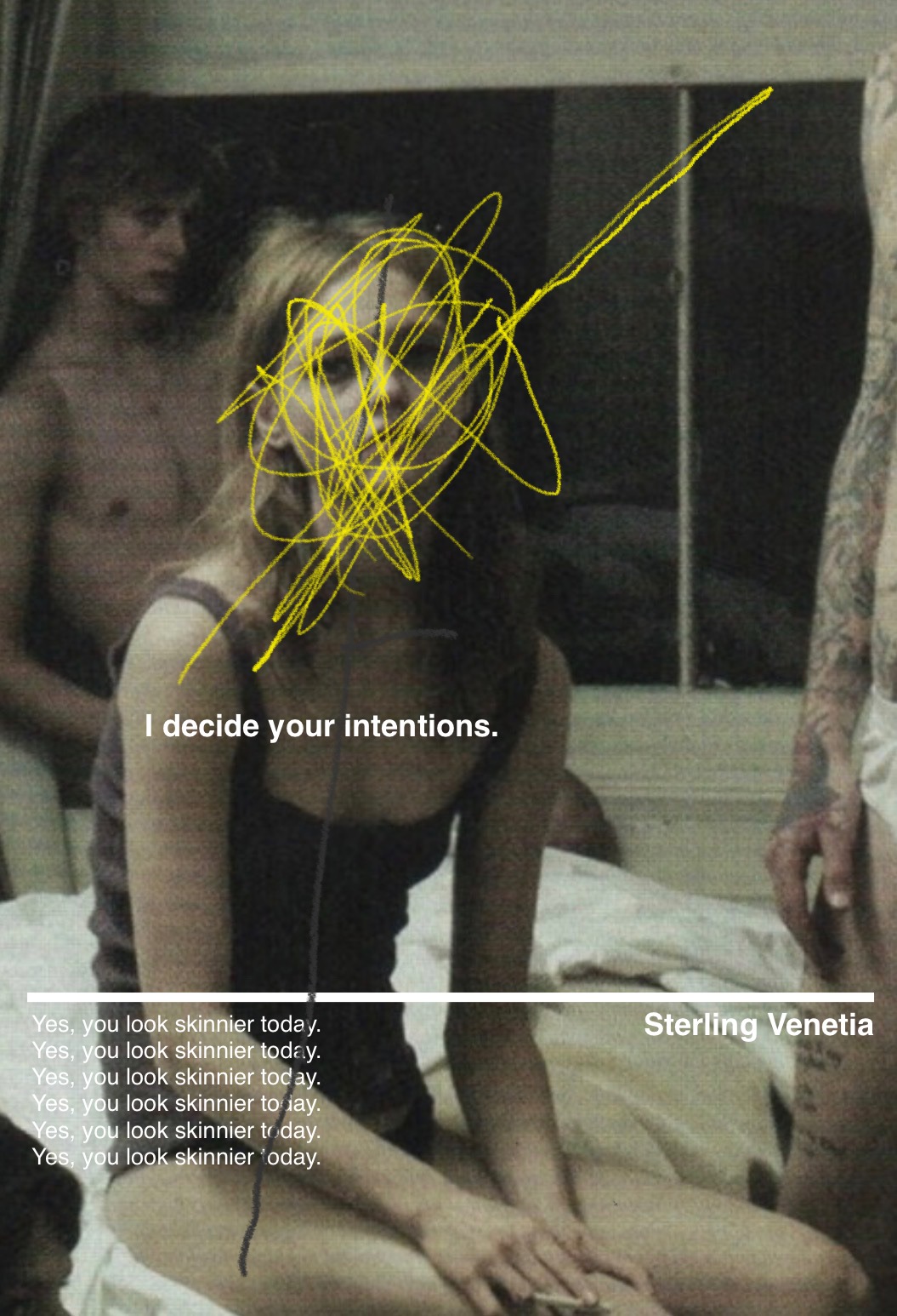 Monochrome portrait for evening outfit inspiration